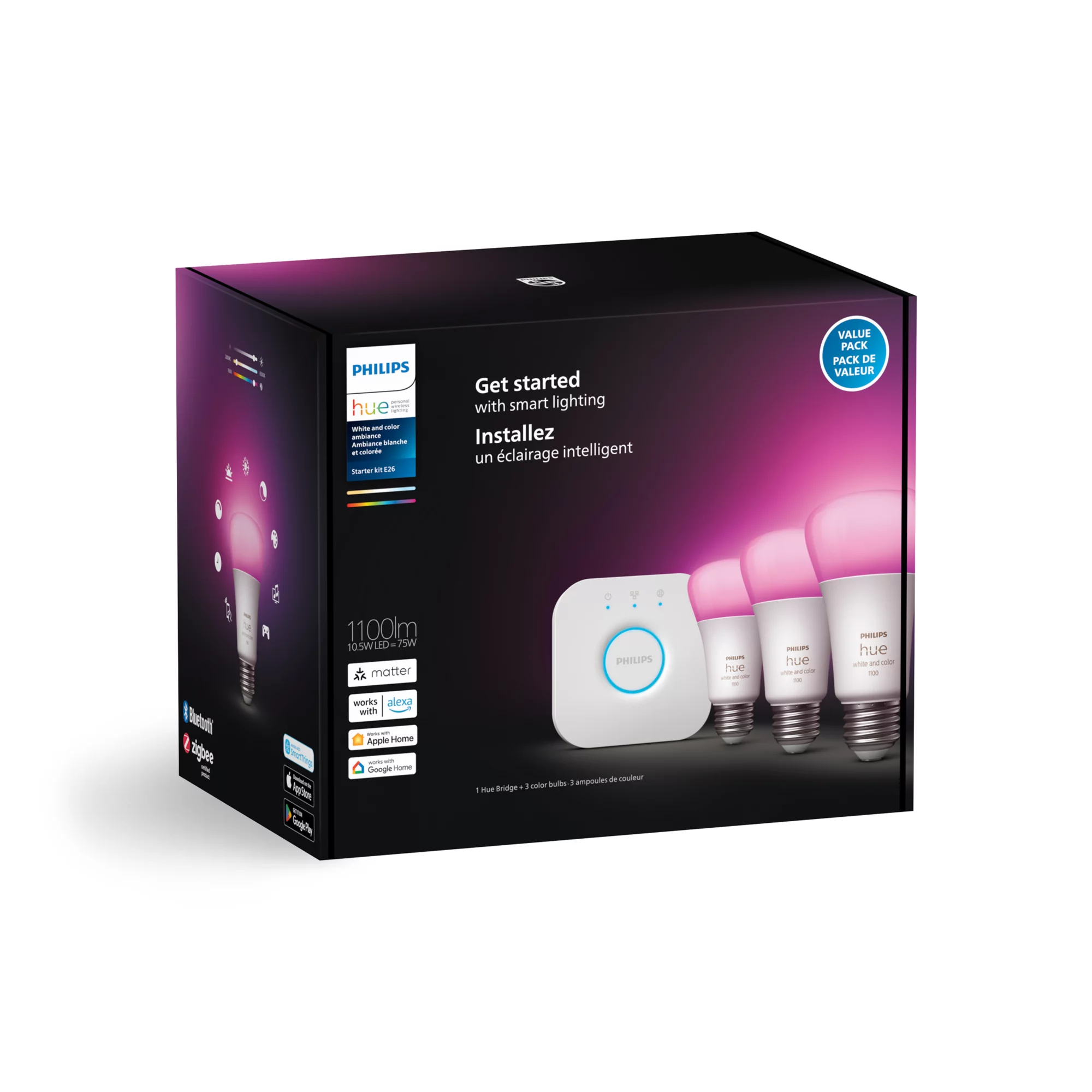 Philips by Signify Philips Hue White and colour ambience 046677563325 smart lighting Smart lighting kit Bluetooth/Zigbee – image 3
