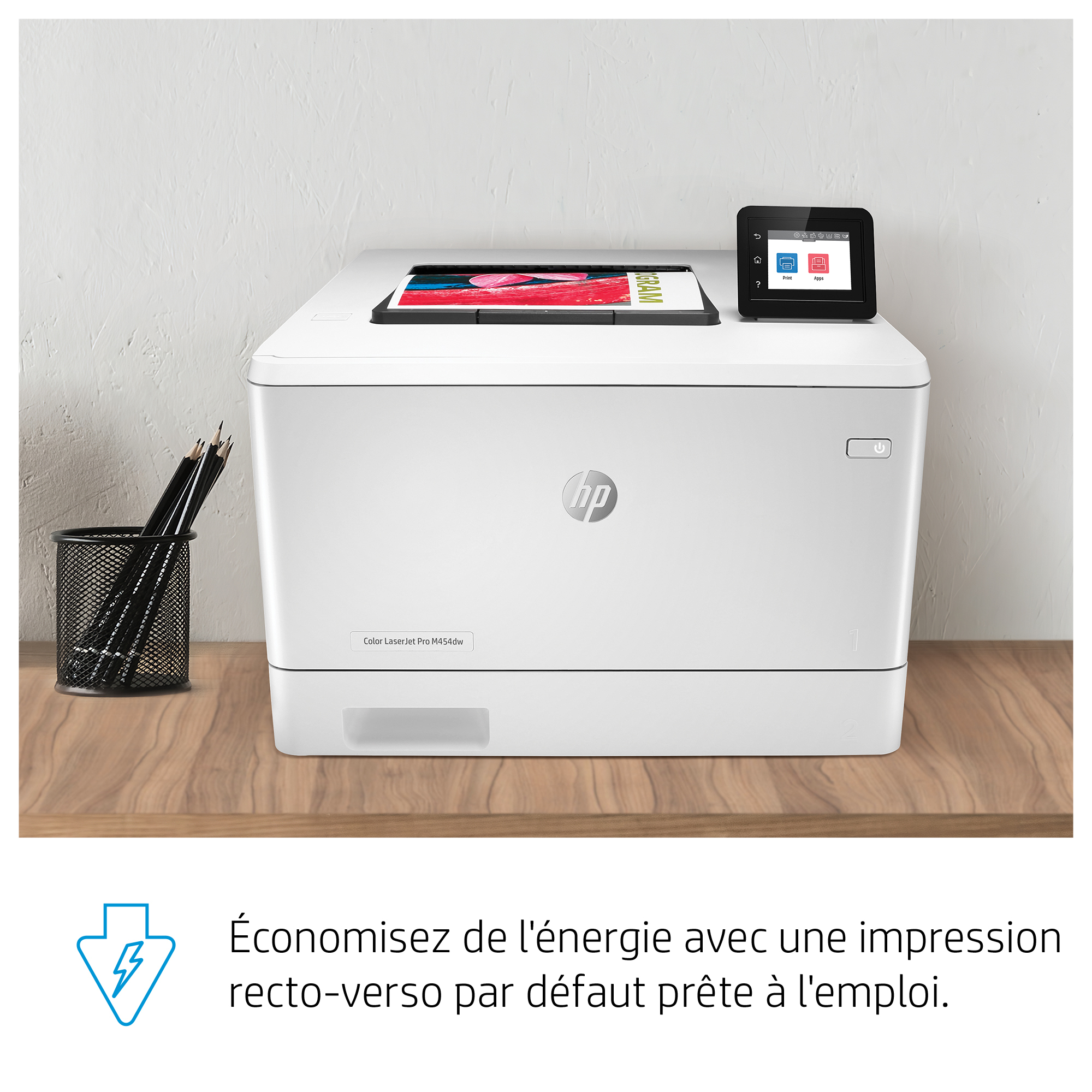 HP LaserJet Pro M454dw Wireless Color Printer, Duplex. Print technology: Laser, Maximum resolution: 600 x 600 DPI, Print s