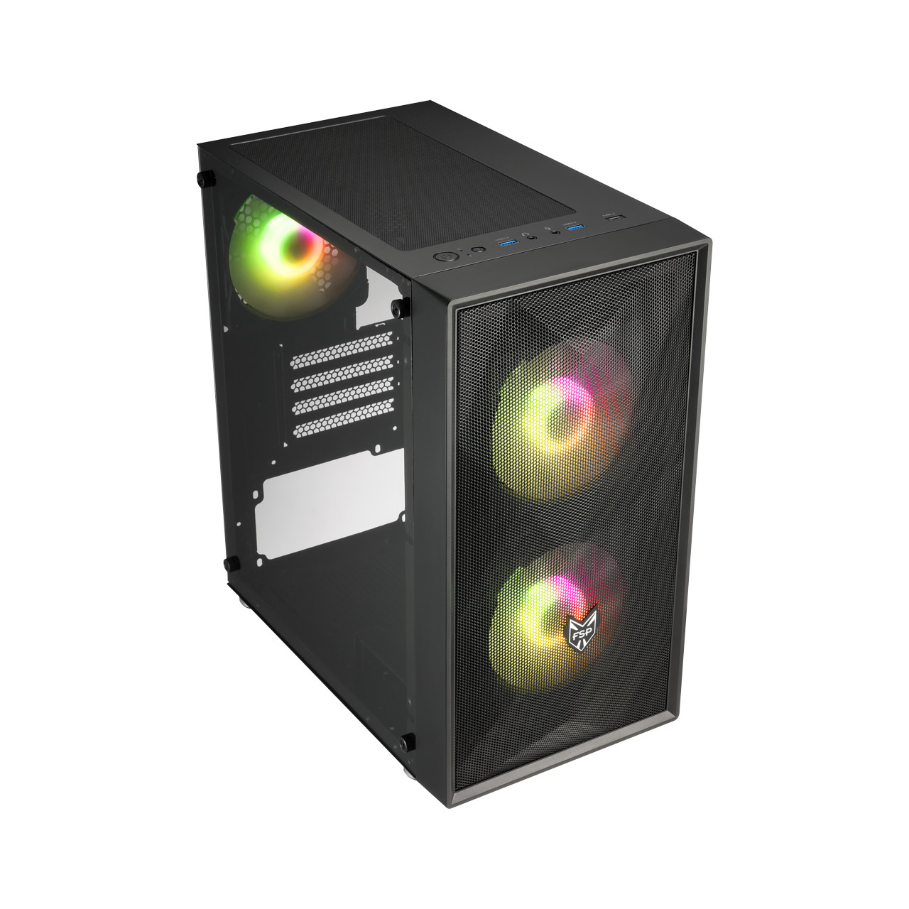 FSP CST130B computer case Mini Tower Black – image 3