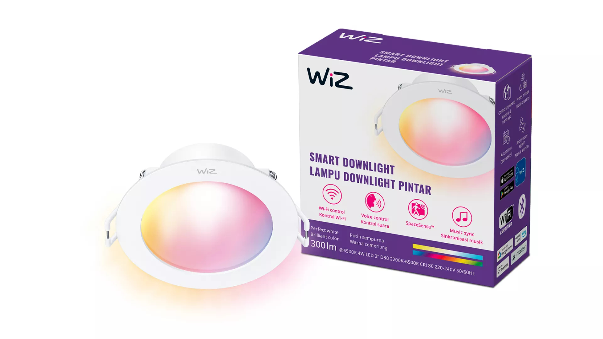 WiZ 8720169078383 smart lighting Smart lighting spot Wi-Fi/Bluetooth – image 8