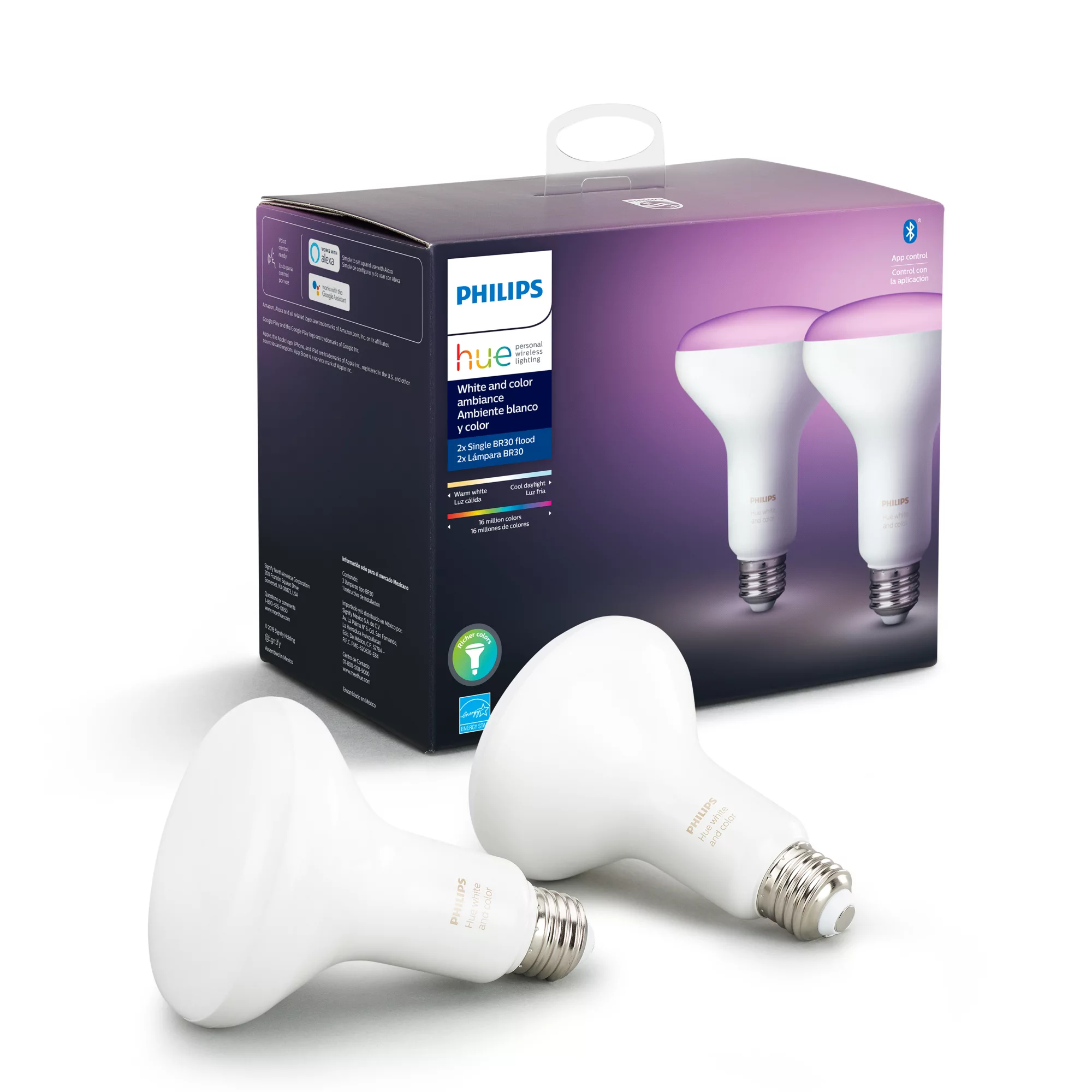 Philips by Signify Philips Hue White and colour ambience 046677548582 smart lighting Smart bulb Bluetooth/Zigbee