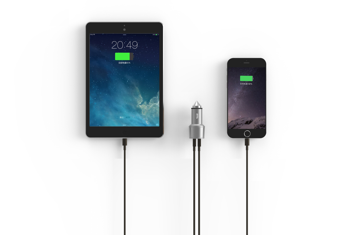 Aerocool ACAC-RC2002A-31 mobile device charger Smartphone, Tablet Aluminium Cigar lighter Auto – image 4