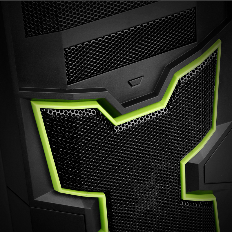 itek Ninja Midi Tower Black, Green – image 5