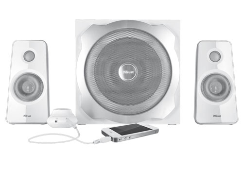 Trust Tytan 2.1 speaker set 60 W PC White 2.1 channels image 4