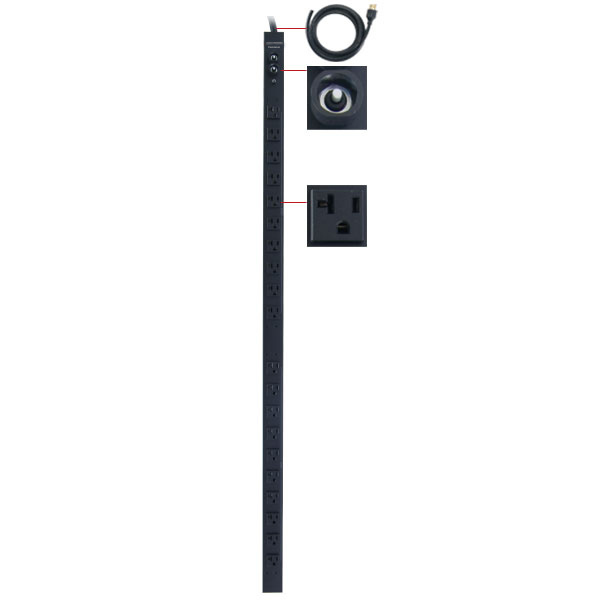 CyberPower PDU30BVT20F power distribution unit (PDU) 20 AC outlet(s) 0U Black – image 2
