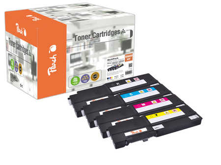 Peach PT1097 toner cartridge 4 pc(s) Compatible Black, Cyan, Magenta, Yellow