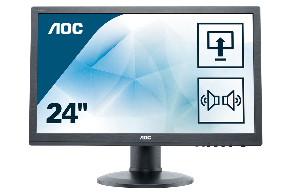 AOC 60 Series E2460PXDA computer monitor 61 cm (24″) 1920 x 1200 pixels Full HD LED Black image 4