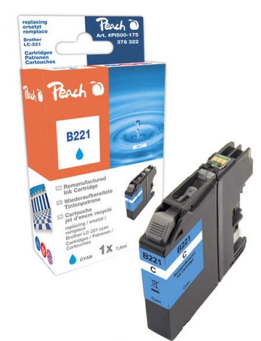 Peach 319792 ink cartridge Compatible Cyan