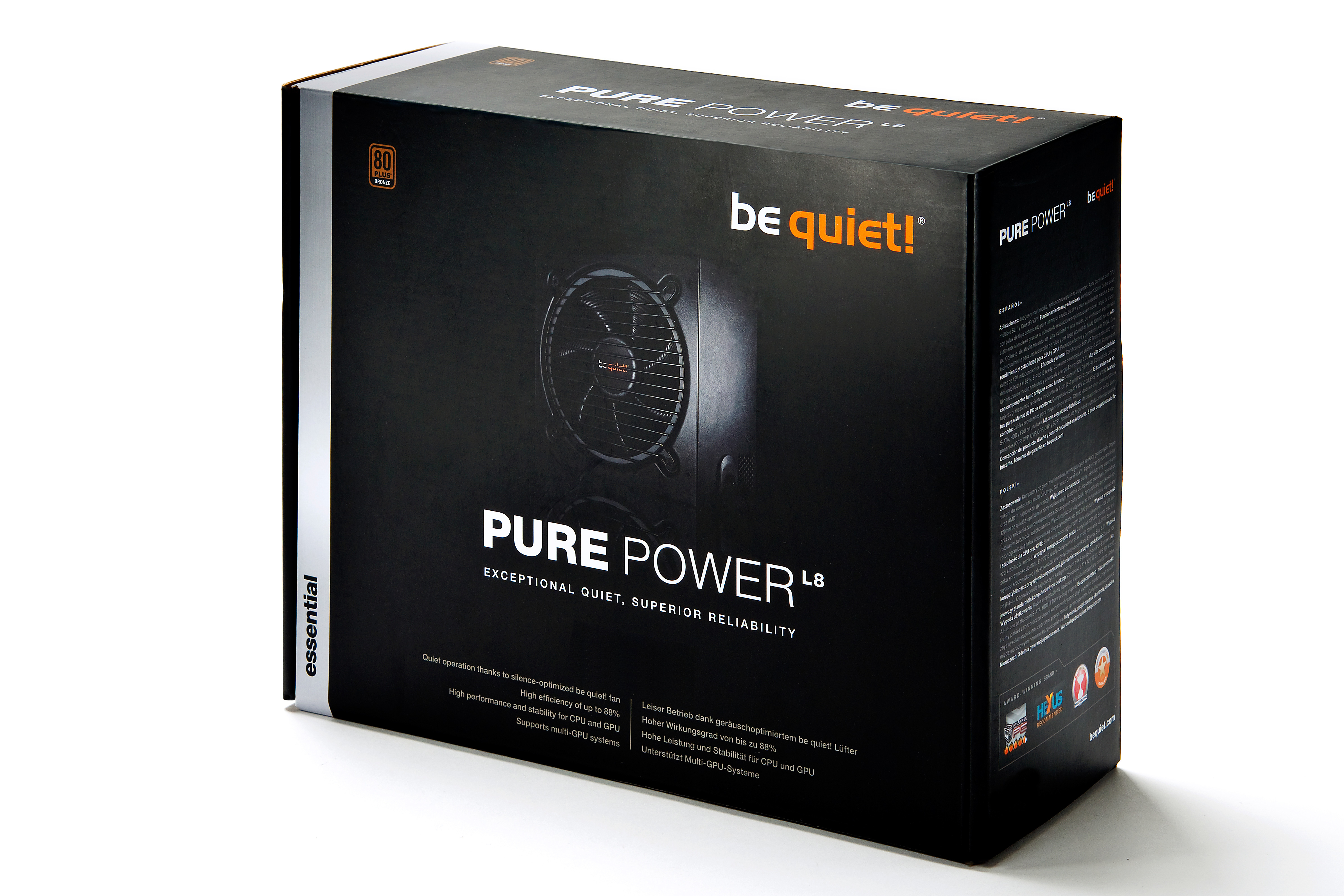 be quiet! Pure Power L8 power supply unit 600 W 20+4 pin ATX ATX Black image 4