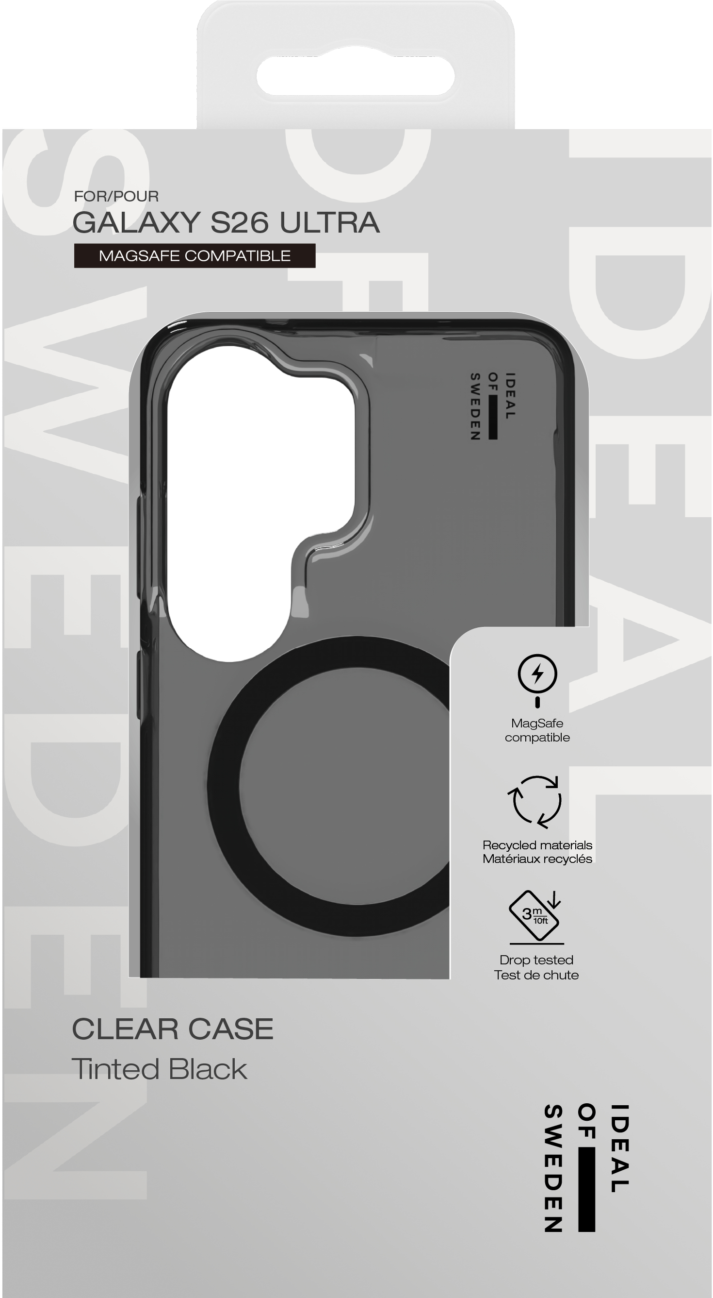 iDeal of Sweden Clear Case MagSafe Galaxy S26 Ultra Tinted Black – image 3