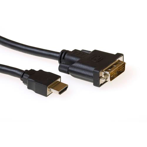 ACT Conversion cable HDMI A male to DVI-D male 5,00 m