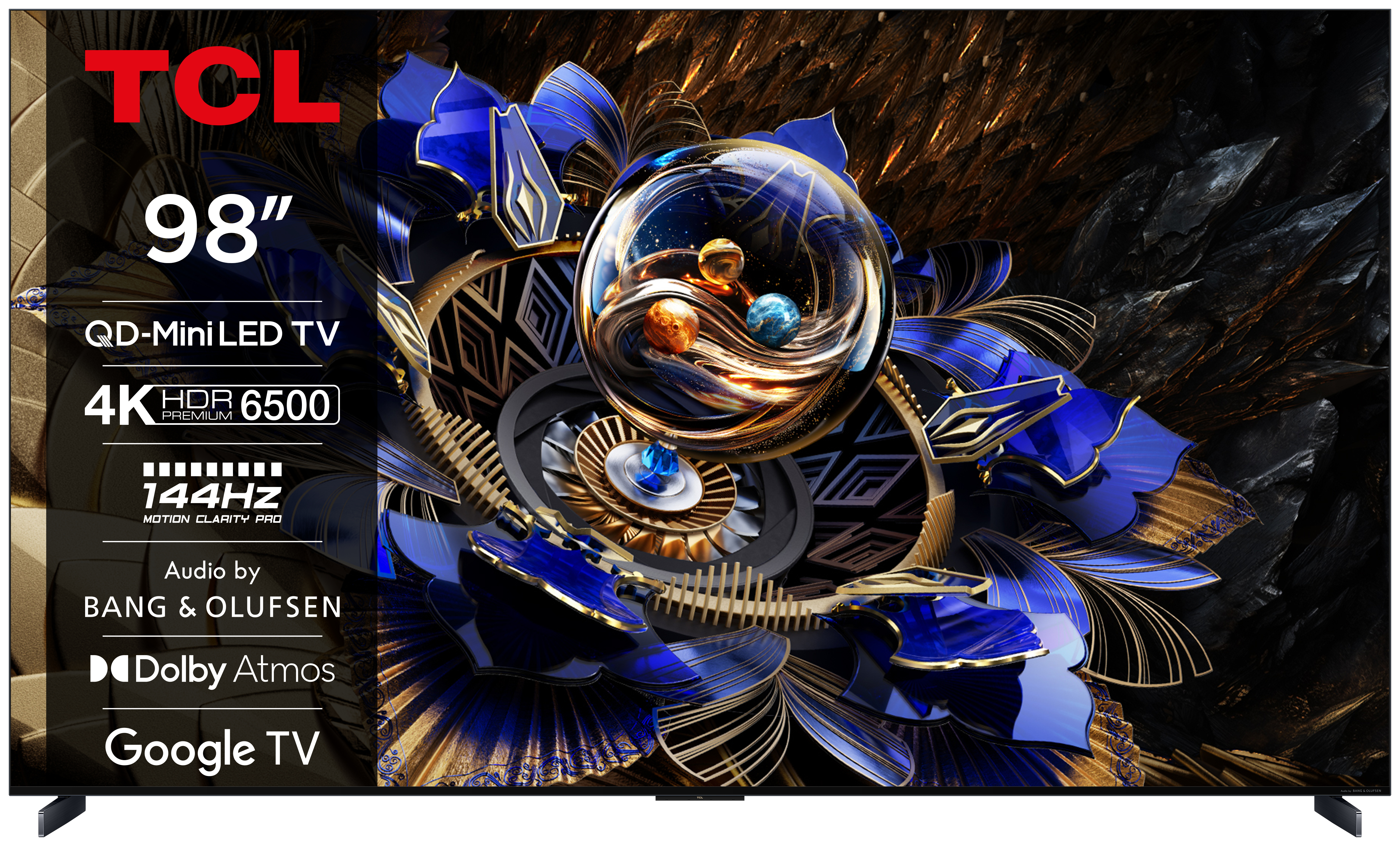 TCL 98X11K QD‑MiniLED 98 (248 cm) Google TV 4K UHD Bang Olufsen Smart TV 144–240 Hz — photo 1