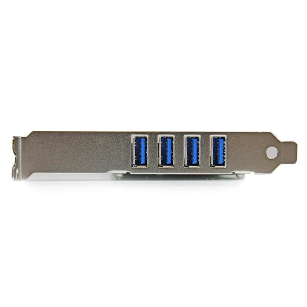 StarTech.com 4 Port PCI Express PCIe SuperSpeed USB 3.0 Controller Card Adapter with UASP - 5Gbps - SATA Power - TAA – image 2