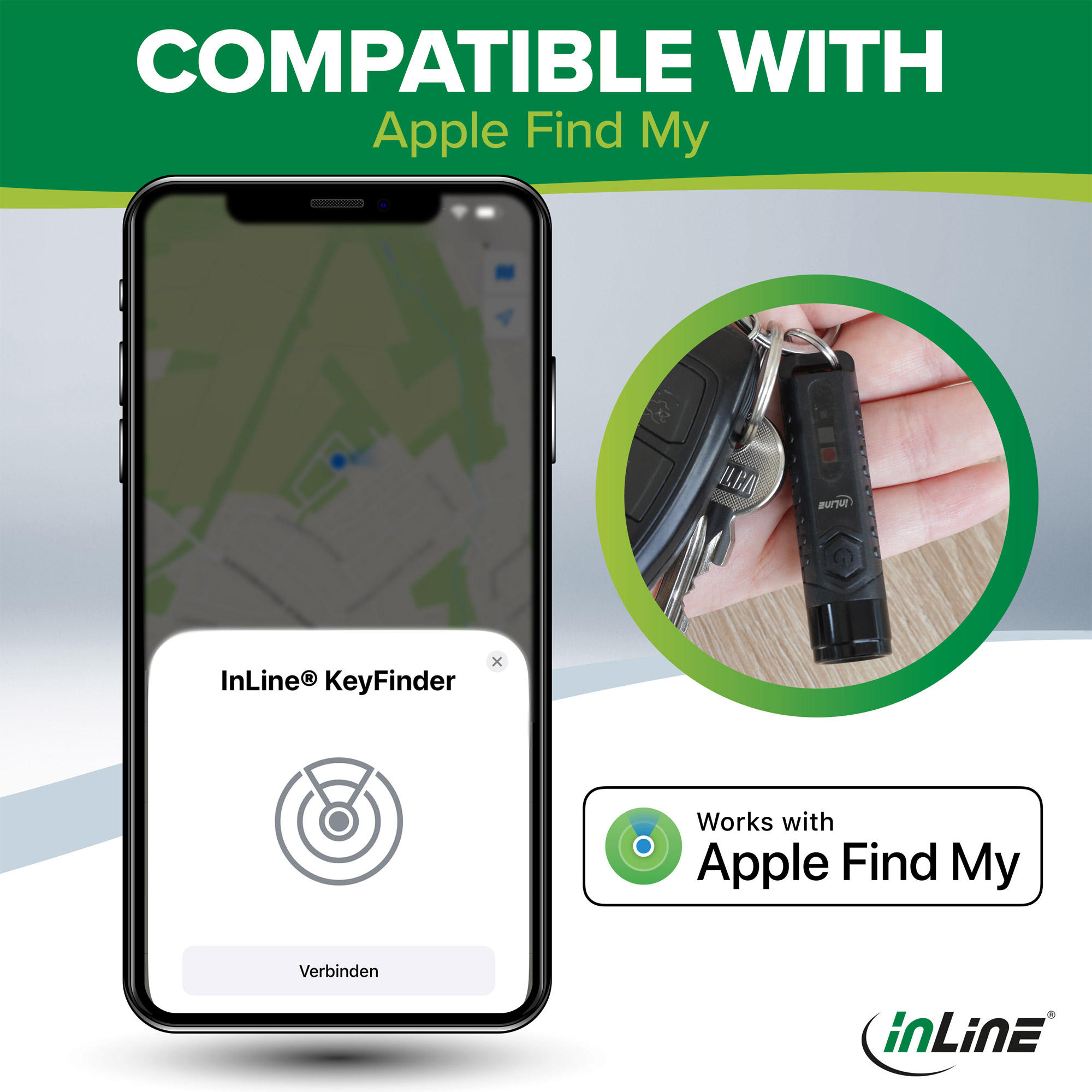 InLine 40080K GPS tracker/finder Universal Finder smart card Black – image 5