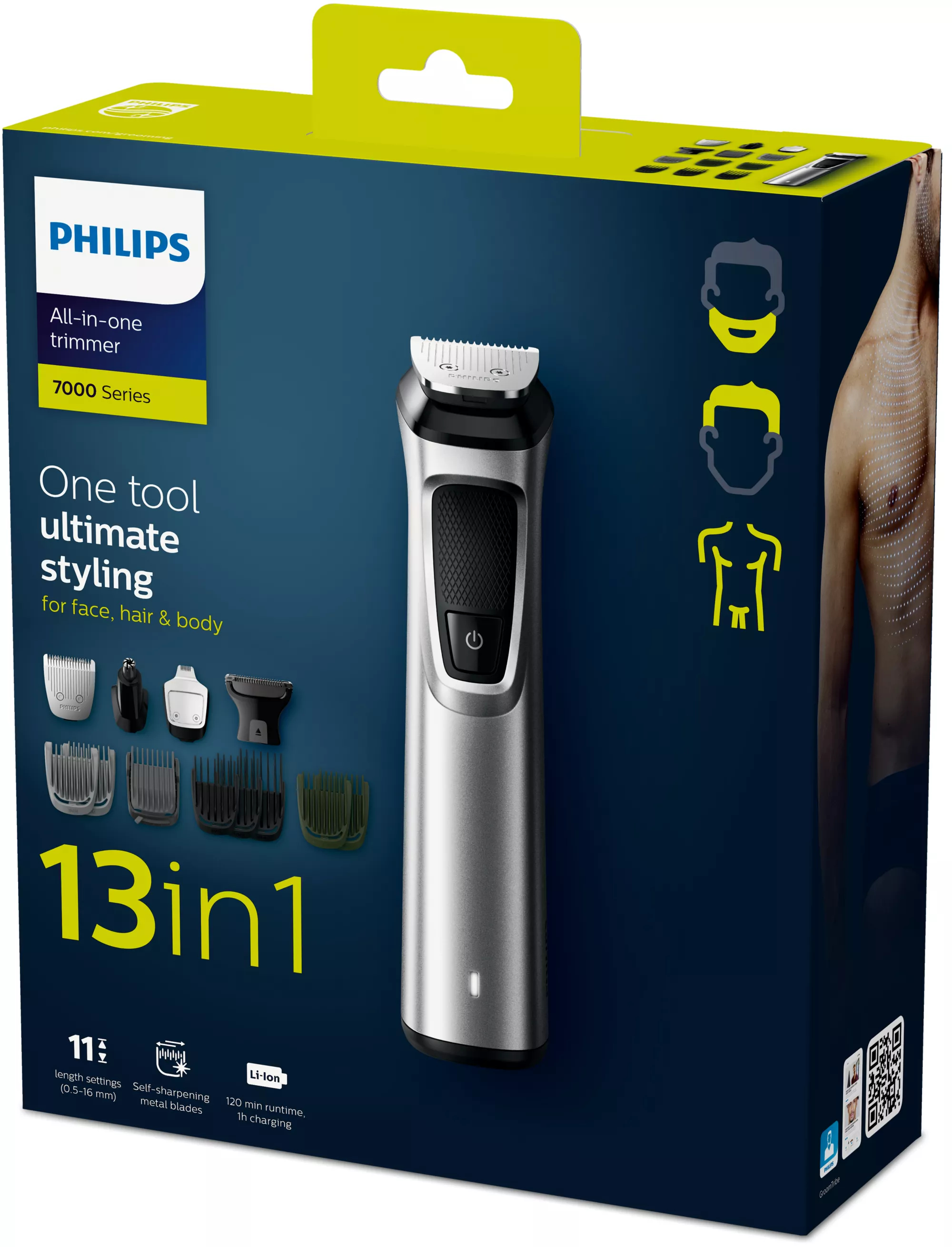Philips MULTIGROOM Series 7000 MG7715/15 13-in-1, Face, Hair and Body – image 2