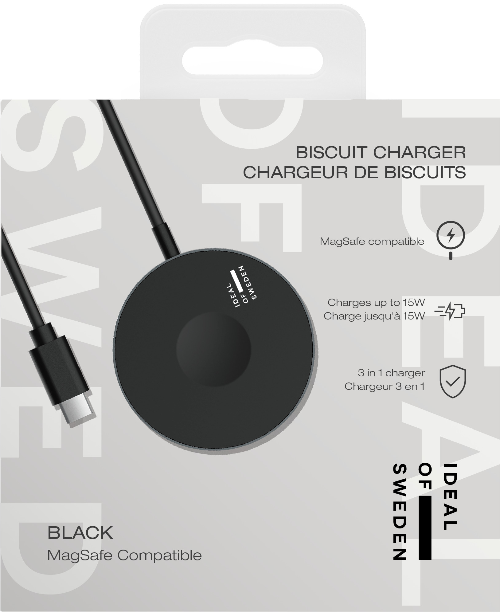 iDeal of Sweden Biscuit MagSafe Charger Black – image 4