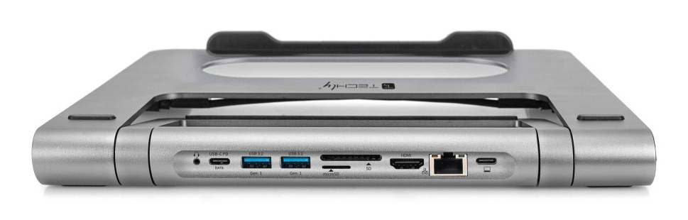Techly ICA-NTB-DOCK91 Wired USB 3.2 Gen 1 (3.1 Gen 1) Type-C Silver – image 9