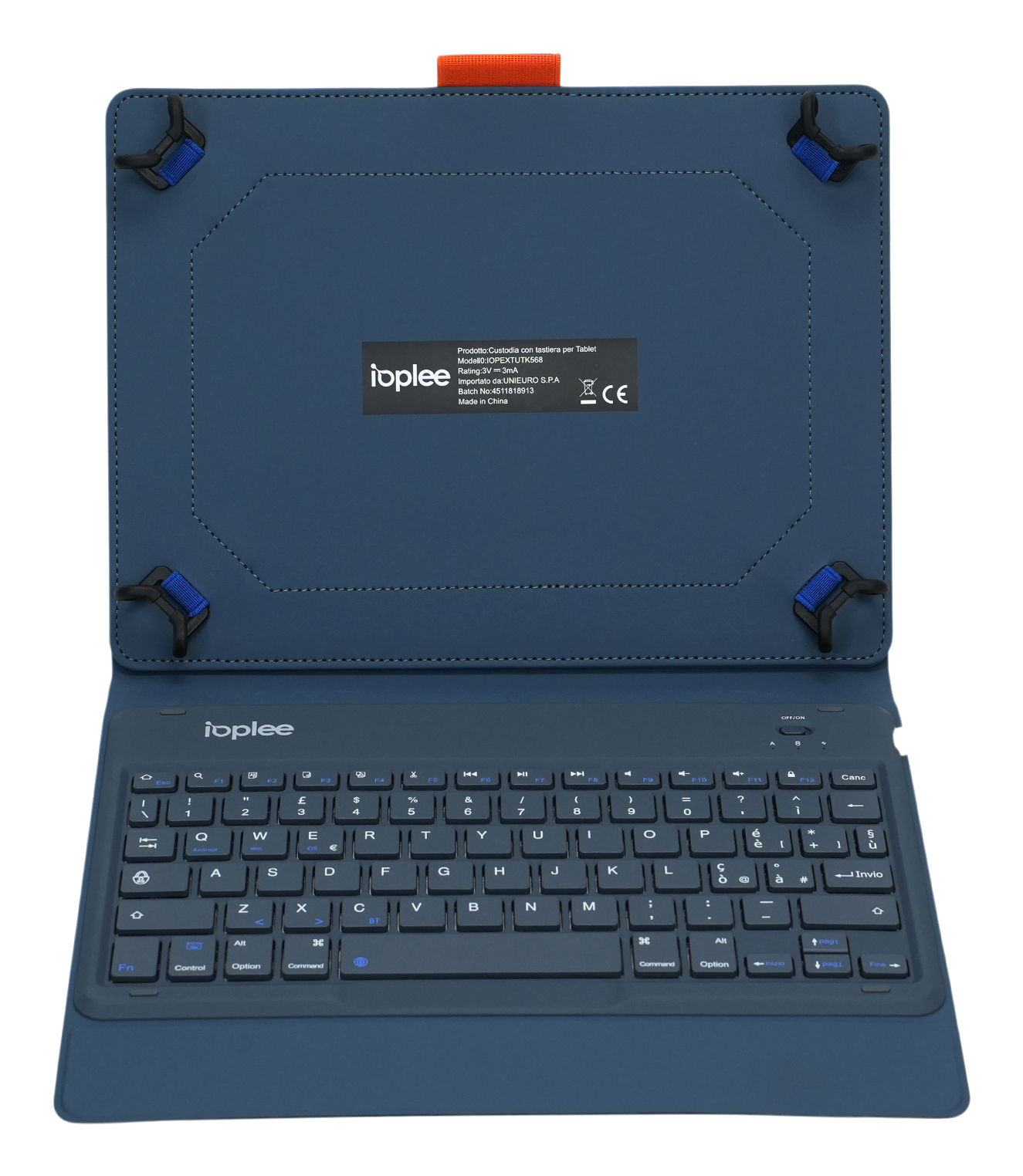 IOPLEE IOPEXTUTK568 mobile device keyboard QWERTY Italian Blue – image 2