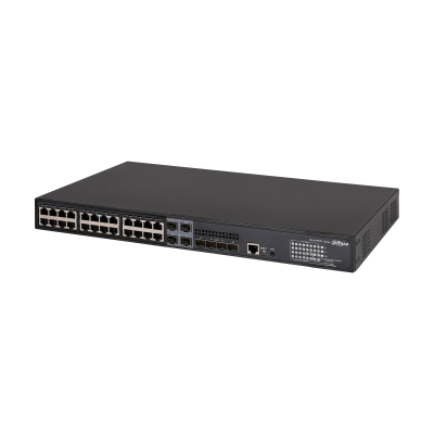 Dahua Technology DH-AS5500-24GT4XF-370 network switch Managed L3 Gigabit Ethernet (10/100/1000) Power over Ethernet (PoE) Black
