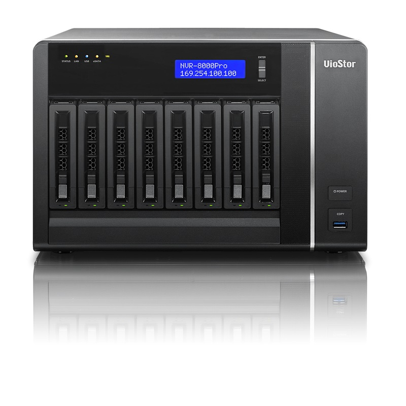 QNAP VS-8124-PRO+ network video recorder Black