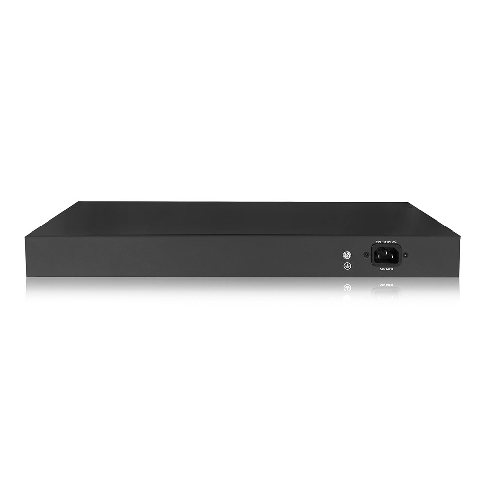 ACT AC4434 24 port, network switch, 10/100Mbps. 24x PoE+ (30W) port, 2 Gigabit combo/uplink ports for 2 uncoded SFP modules – image 2