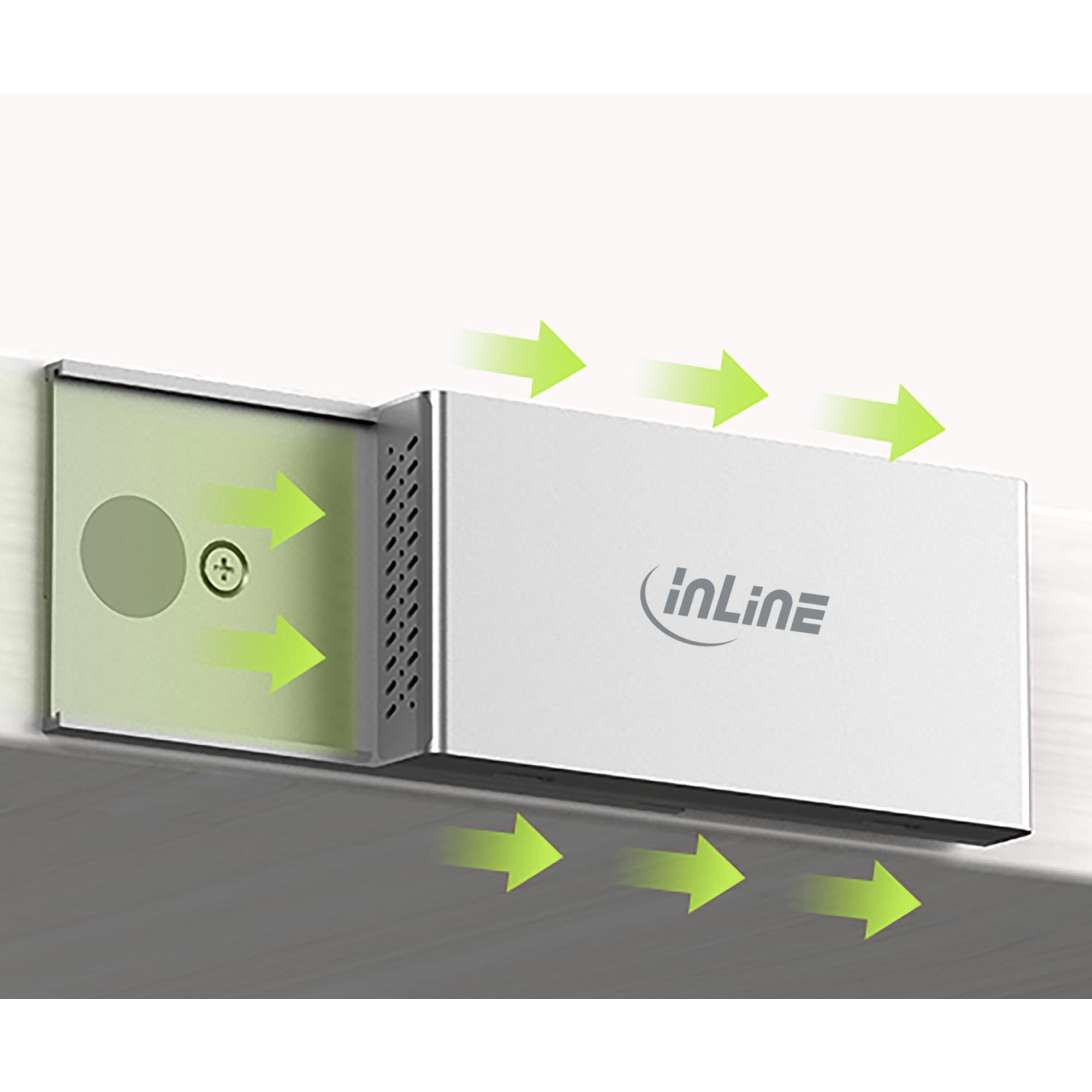 InLine 35395M interface hub USB 3.2 Gen 2 (3.1 Gen 2) Type-C 10000 Mbit/s Silver – image 9