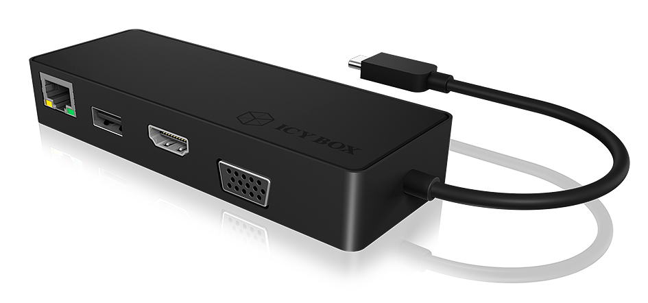ICY BOX IB-DK4033-CPD Wired USB 3.2 Gen 1 (3.1 Gen 1) Type-C Black – image 2
