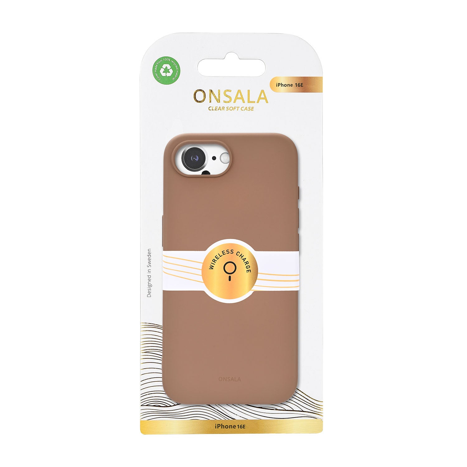 Onsala Phone Case Silicone Touch Chocolate - iPhone 16e/17e – image 2