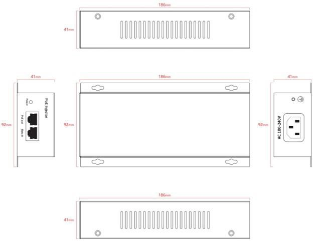 Ernitec ELECTRA-POE-10GB-90W PoE adapter – image 2