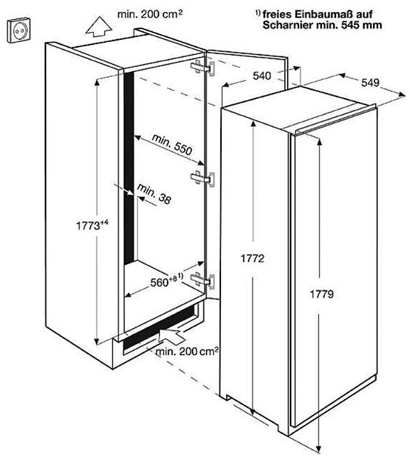 Electrolux FI3342DV combi-fridge Built-in – image 2
