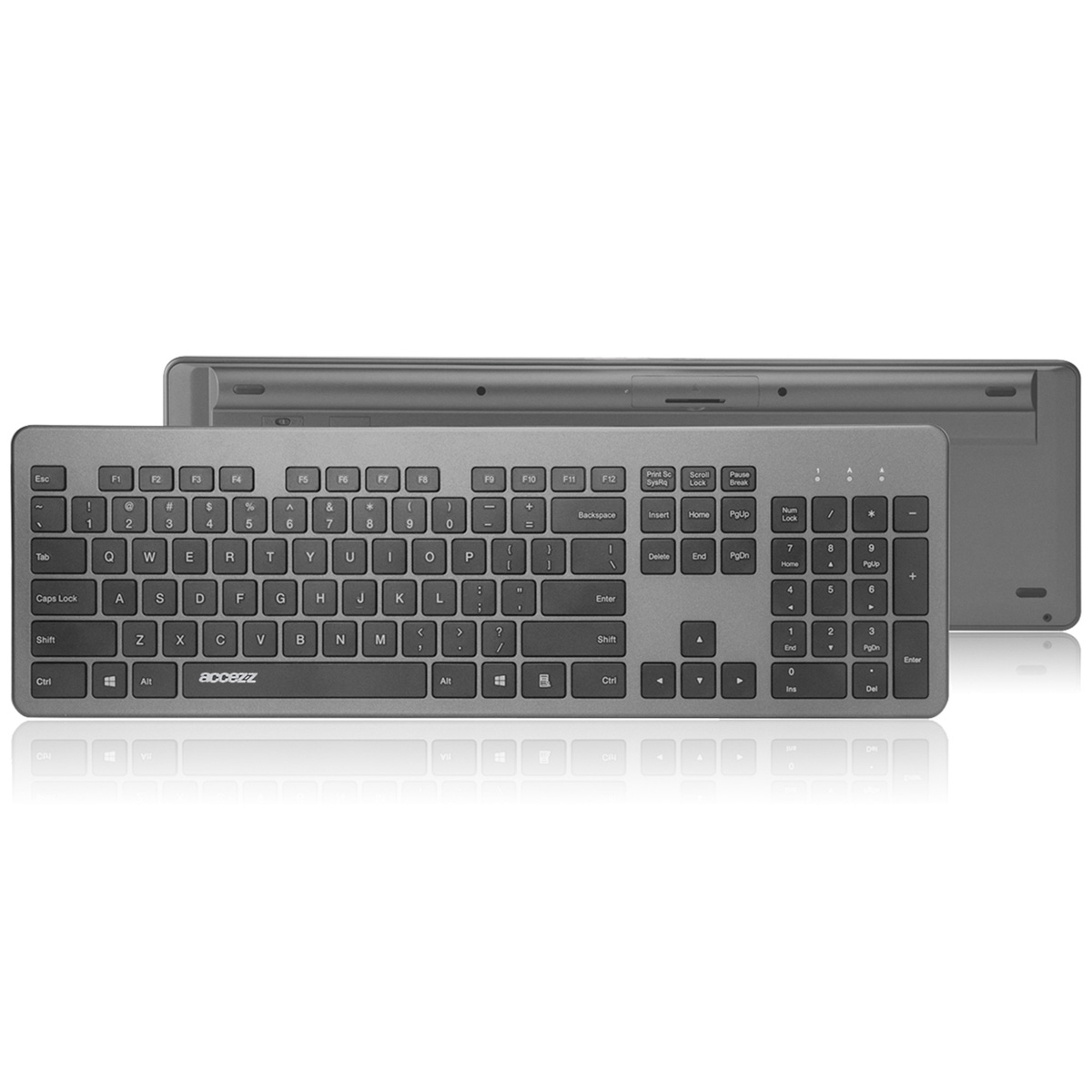 Accezz SH00049954 mobile device keyboard QWERTY Bluetooth Grey – image 1