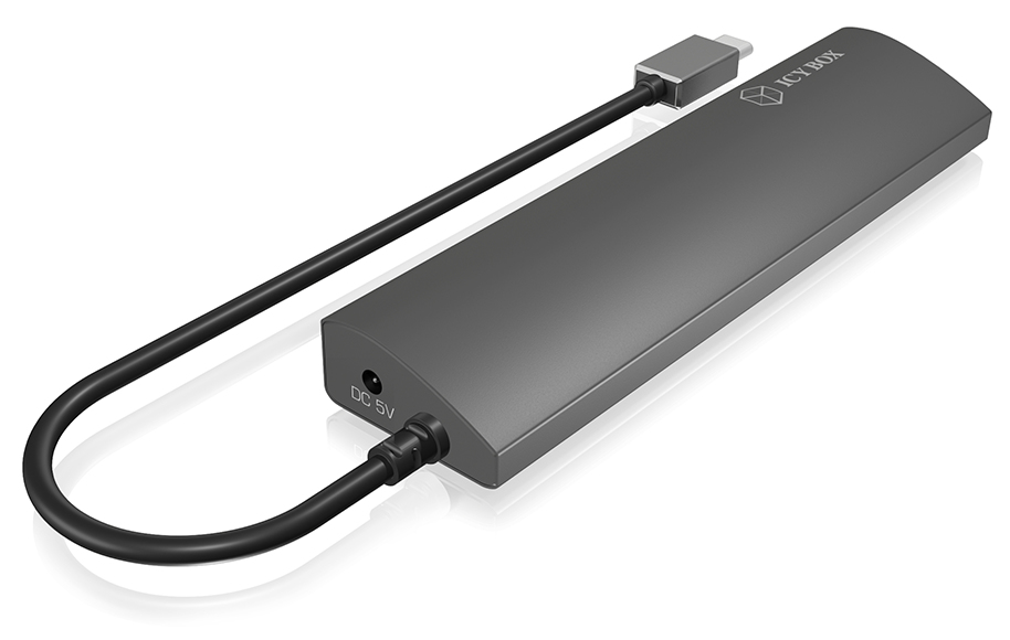 ICY BOX IB-HUB1412-CR USB 3.2 Gen 1 (3.1 Gen 1) Type-C Anthracite – image 2