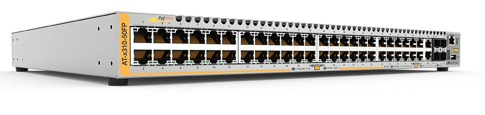 Allied Telesis AT-X310-50FP network switch Managed L3 Fast Ethernet (10/100) Power over Ethernet (PoE) 1U Grey