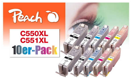 Peach PI100-310 ink cartridge Black, Cyan, Magenta, Yellow
