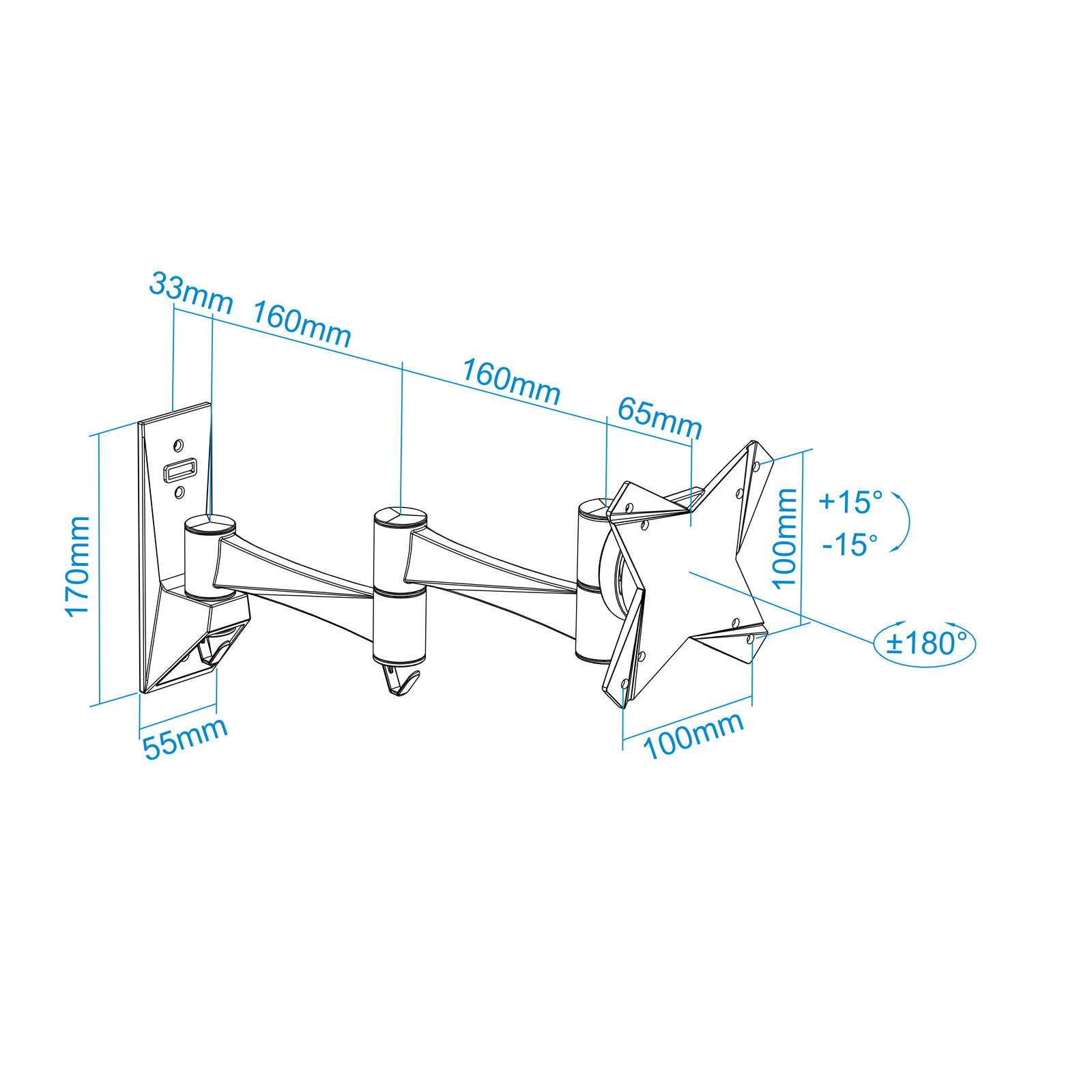 TooQ LP2323TN-B TV mount/stand – image 9