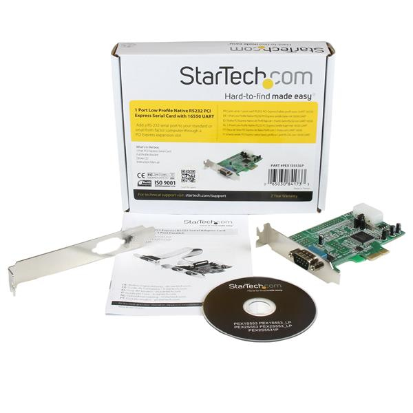 StarTech.com 1 Port Native PCI Express RS232 Serial Adapter Card with 16550 UART – image 5