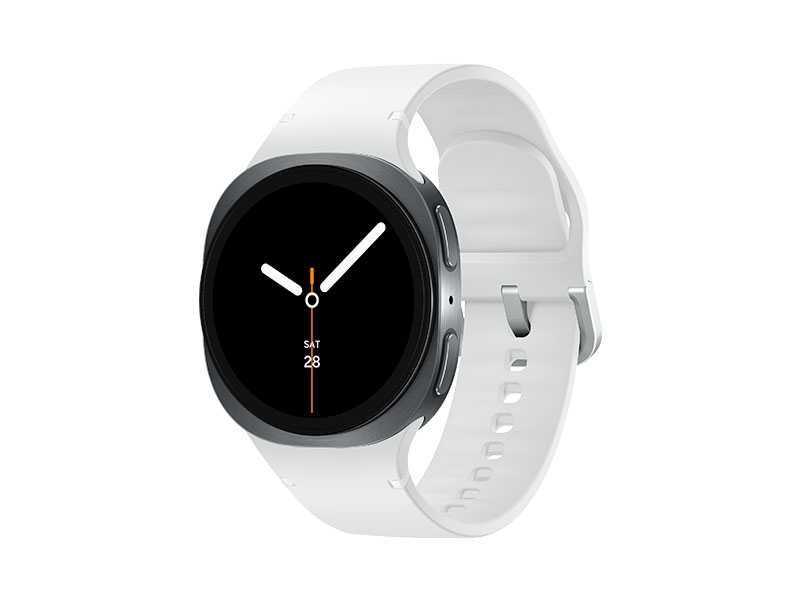Samsung Galaxy Watch 8, LTE + Bluetooth, 40mm, Sport Band, Graphite, S/M + Sport Band, White, S/M – image 1