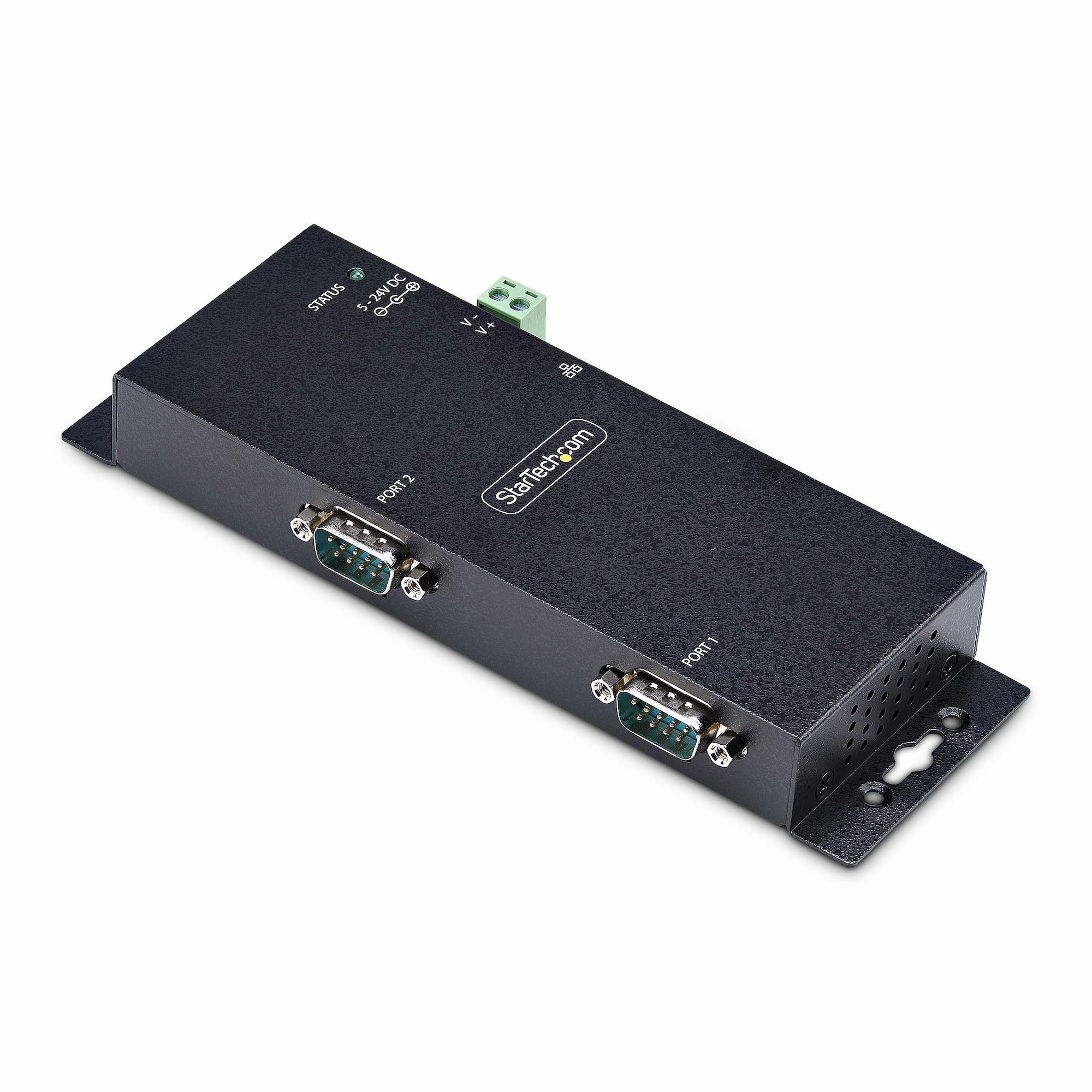 StarTech.com Adattatore da seriale a Ethernet a 2 porte server di dispositivi seriali IP per dispositivi RS232 remoti montaggio