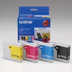 Brother LC10-4PK ink cartridge Standard Yield Black, Cyan, Magenta, Yellow