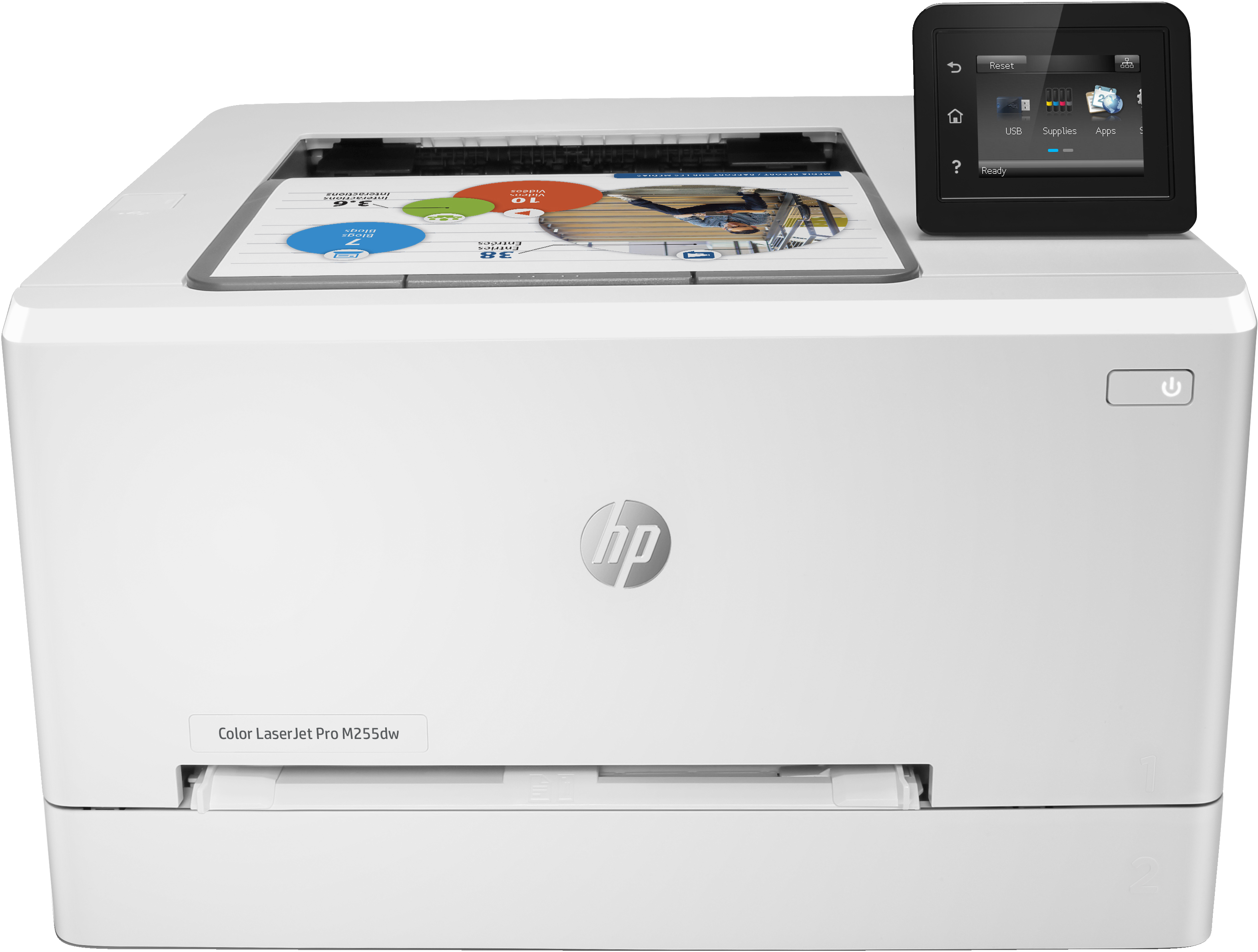 HP Color LaserJet Pro M255dw, Color, Skrivare för Utskrift, Dubbelsidig utskrift; Energieffektiv; Hög säkerhet; Dual band Wi-Fi