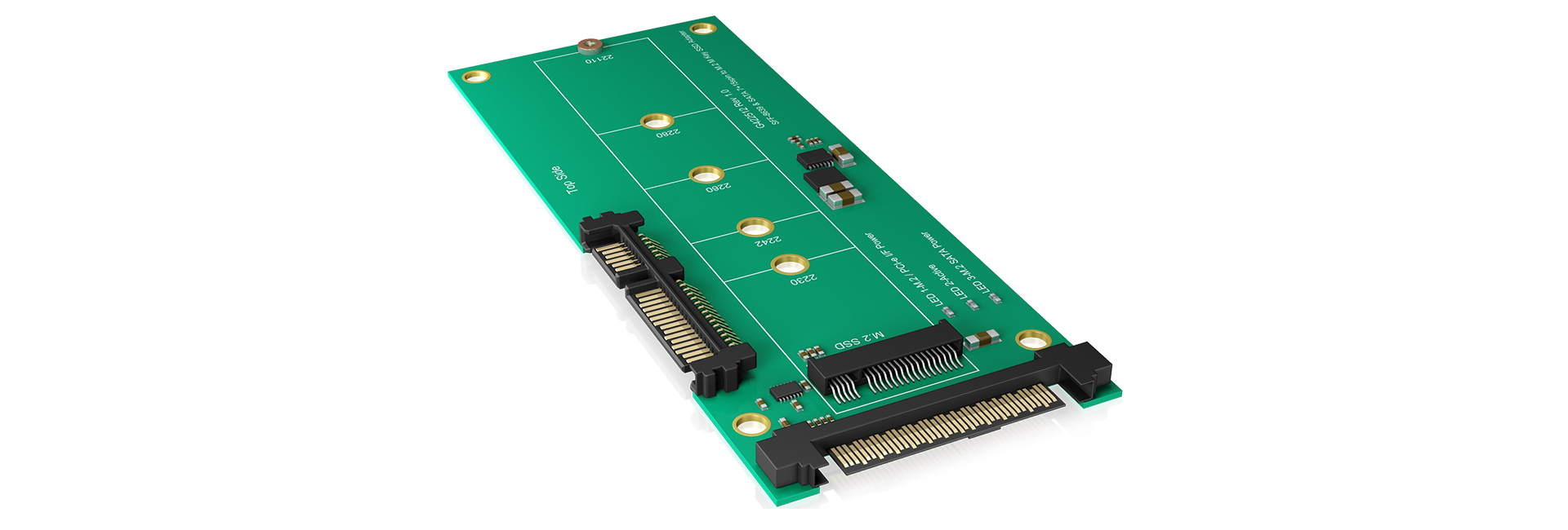 ICY BOX IB-M2B01 interface cards/adapter Internal U.2, SATA – image 1