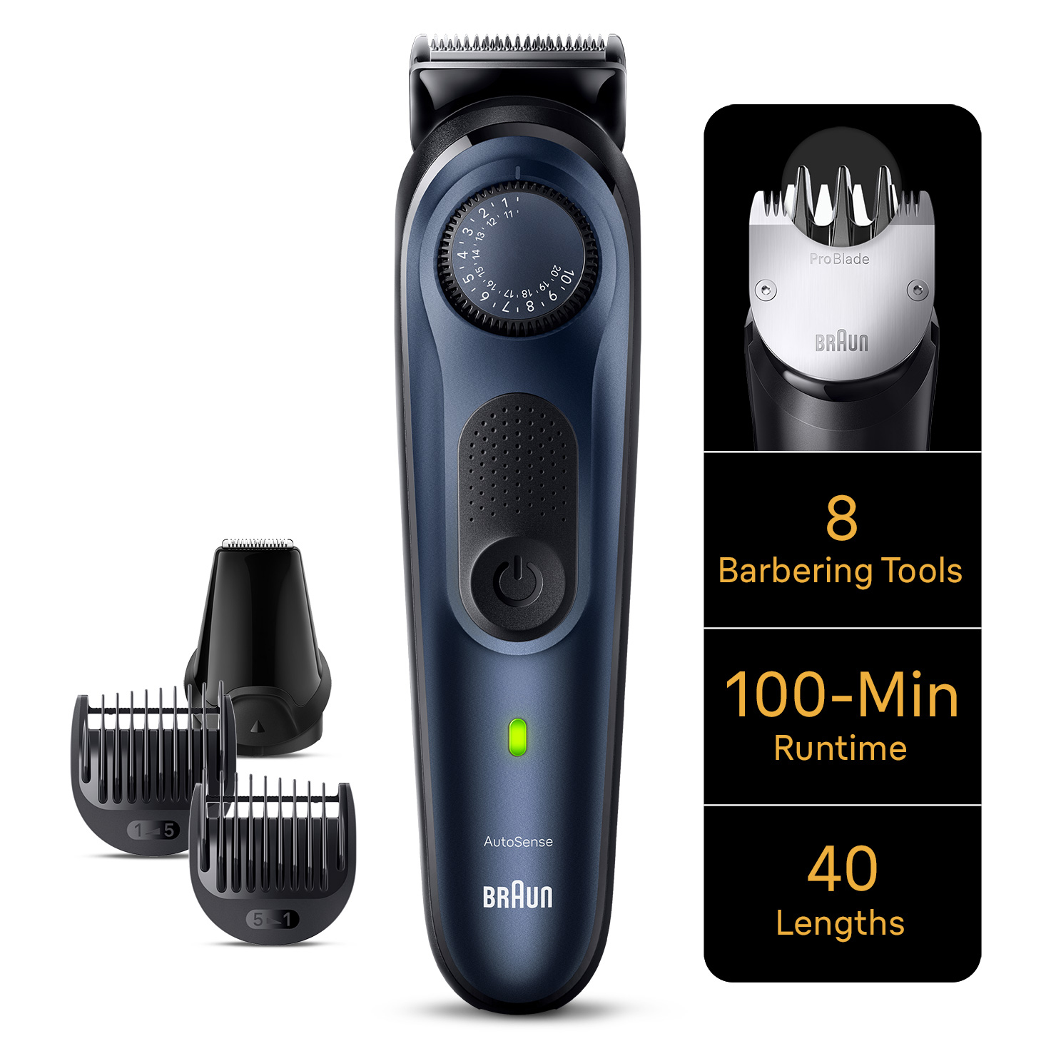 Braun BeardTrimmer 7 Beard Trimmer 7 BT7421 Blue – image 1