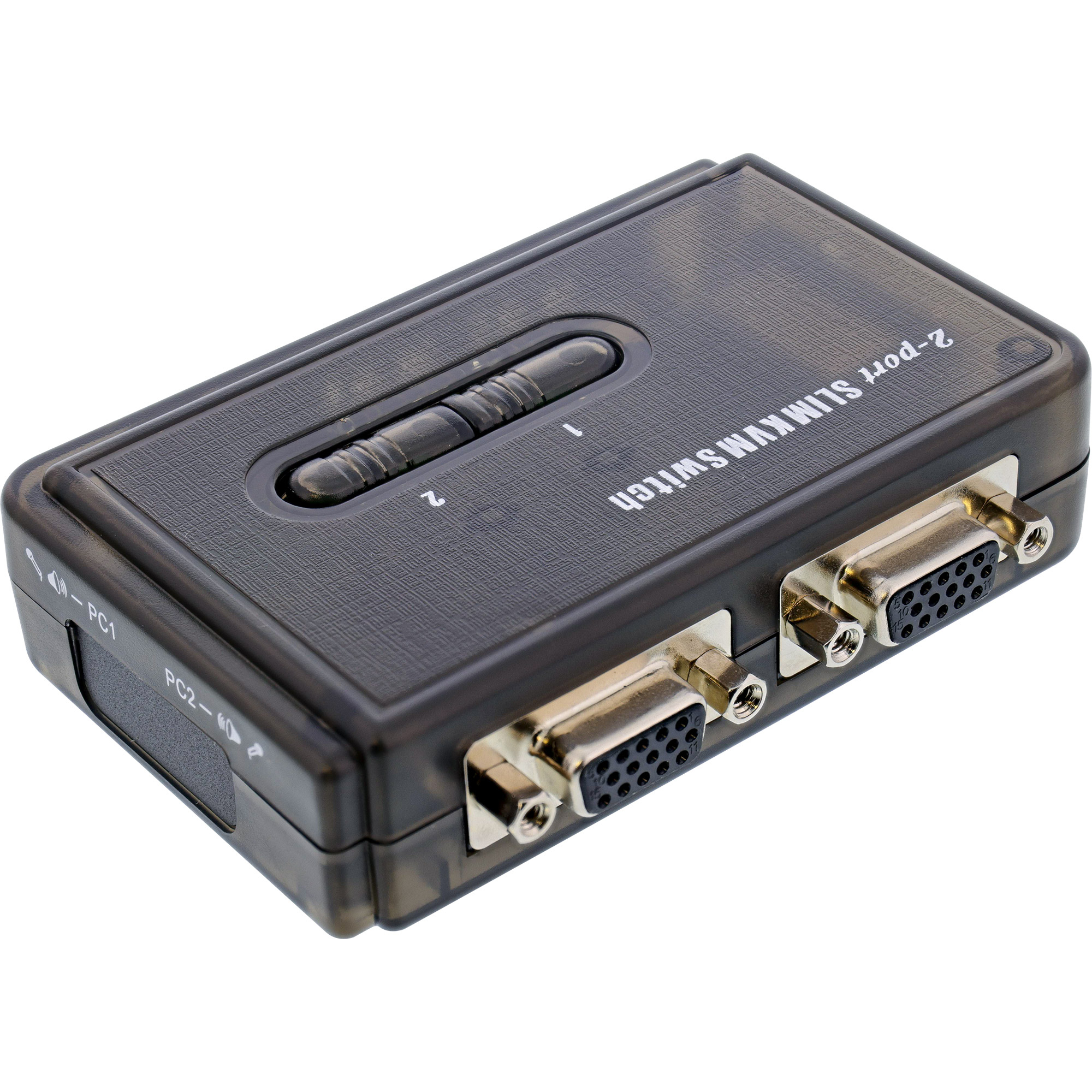 InLine KVM Switch 2 Port USB with 2 Sets of Cables 1.2m – image 2
