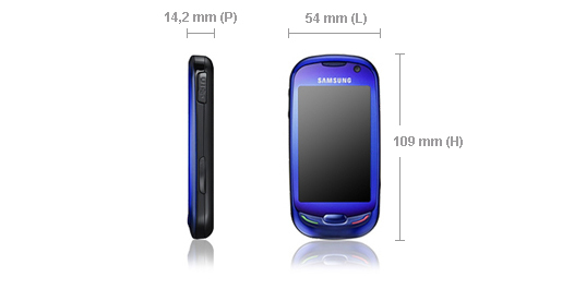 Samsung GT-S7550 7.62 cm (3") 119 g Blue – image 4