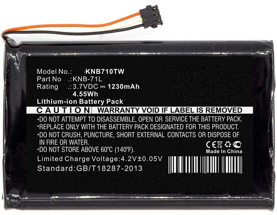 بطارية CoreParts MBXTWR-BA0092 ليثيوم أيون (Li-Ion) 1230 مللي أمبير/ساعة لجهاز Kenwood PKT-03K، PKT-23، PKT-23K، ProTalk LT