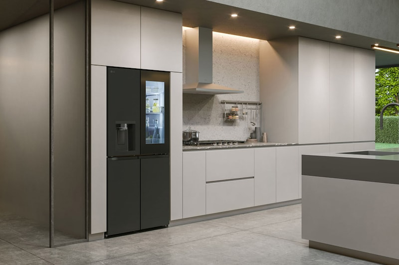 LG InstaView GMG860EPBE side-by-side refrigerator Freestanding – image 7