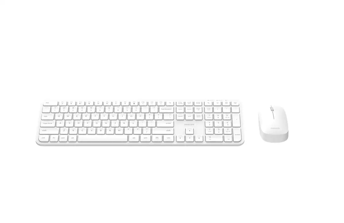 Philips 3000 series SPT6338WL/17 keyboard Mouse included Home/Office RF Wireless QWERTY White – image 3