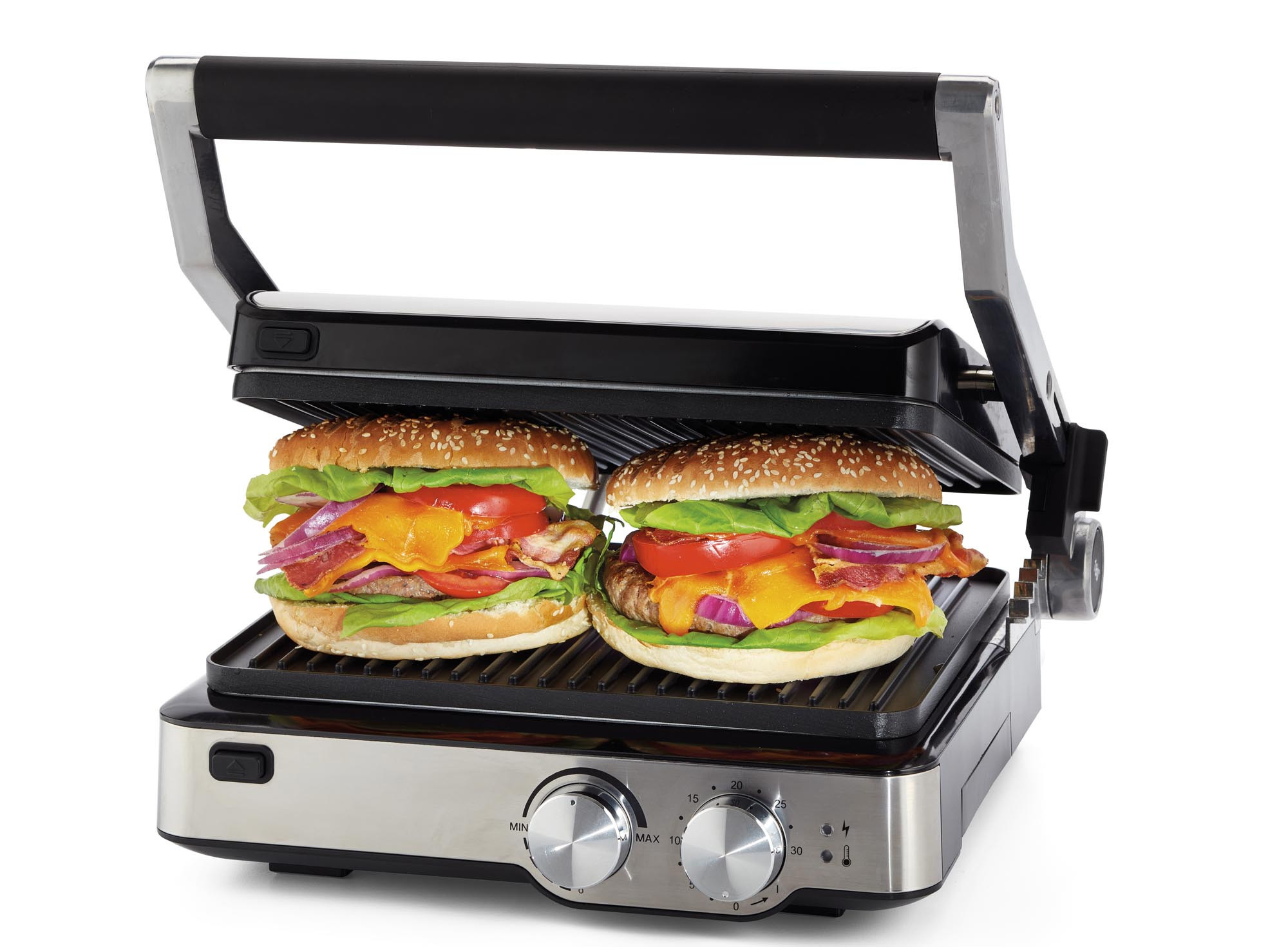 Ariete 1918 Grill & Taste - Electric Grill - Removable non-stick tilting plates - 180 ° opening - 5 Temperatures - 2000 Watt - Stainless Steel – image 9