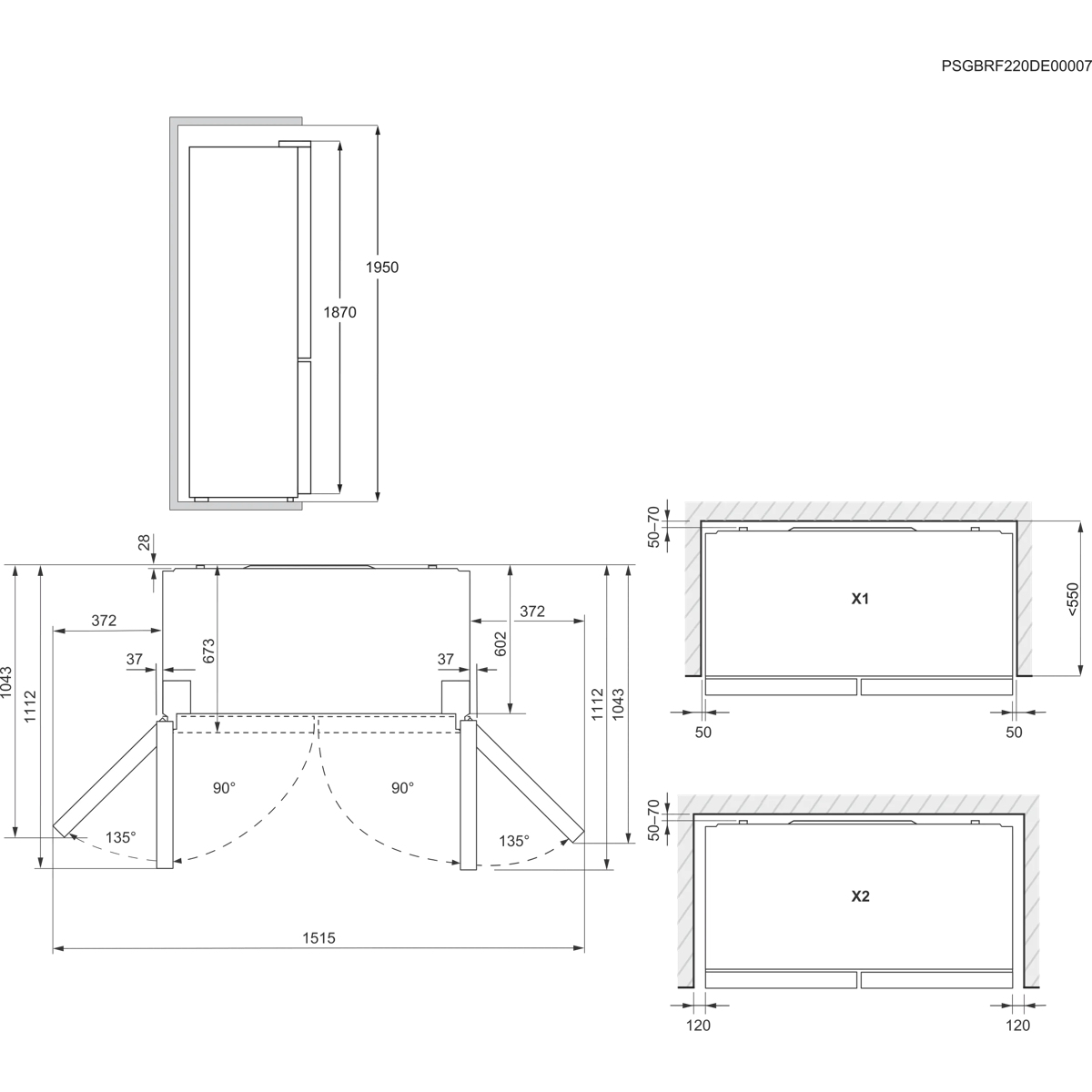 Electrolux ELT9VE52U0 side-by-side refrigerator Freestanding – image 9