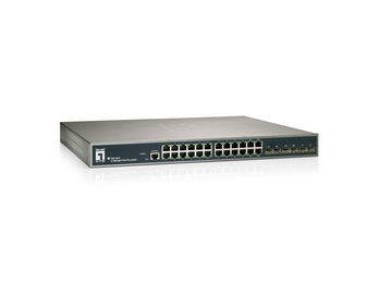 LevelOne GEP-2672 network switch Managed L2 Gigabit Ethernet (10/100/1000) Power over Ethernet (PoE) 1U Black – image 1